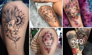 tatuajes de leones para chicas-min