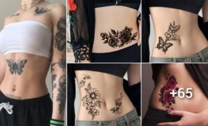 hermosos tatuajes en abdomen