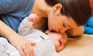Mother With Her Crying Baby