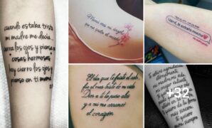 Bellas frases en tatuajes en honor a tu madre