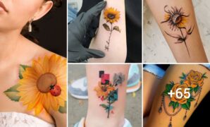 Tatuajes de flores amarillas para mujeres